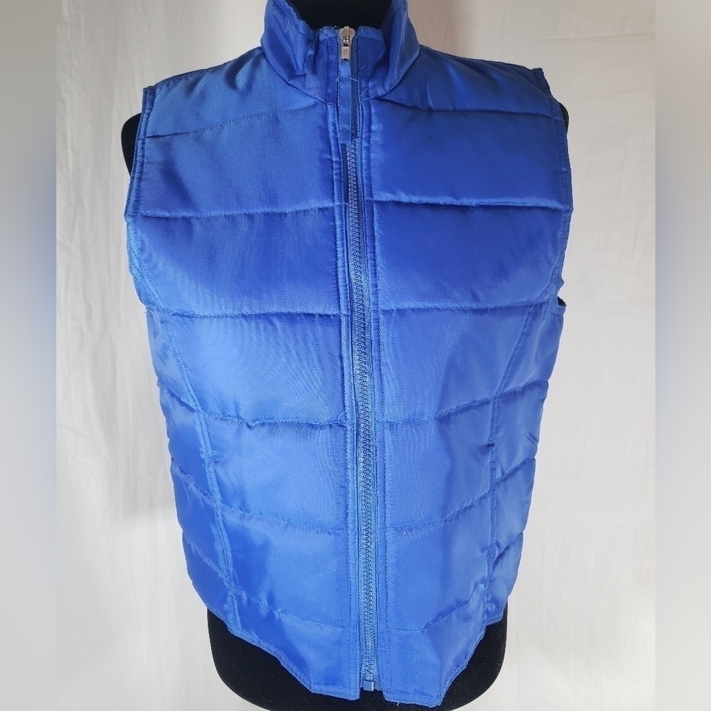 Active Frontier Blue Puffer Vest Sz M
